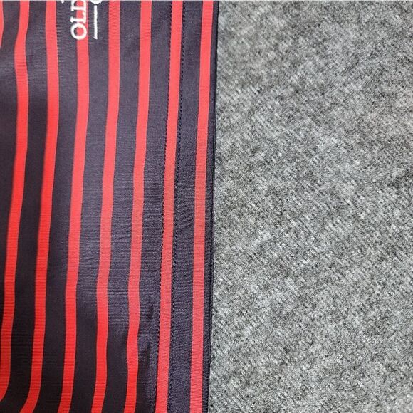 FootJoy Old Amercan Golf Club Mens Golf Polo Shirt Size M Red Black Striped - Picture 4 of 10